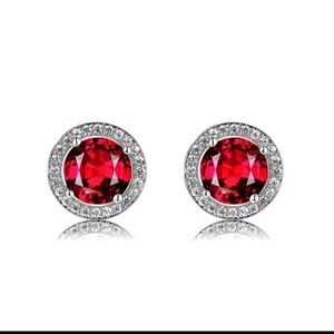 Luxurious Classic Round Micro Zirconia Inlay Earrings for Women | Perfect Gift